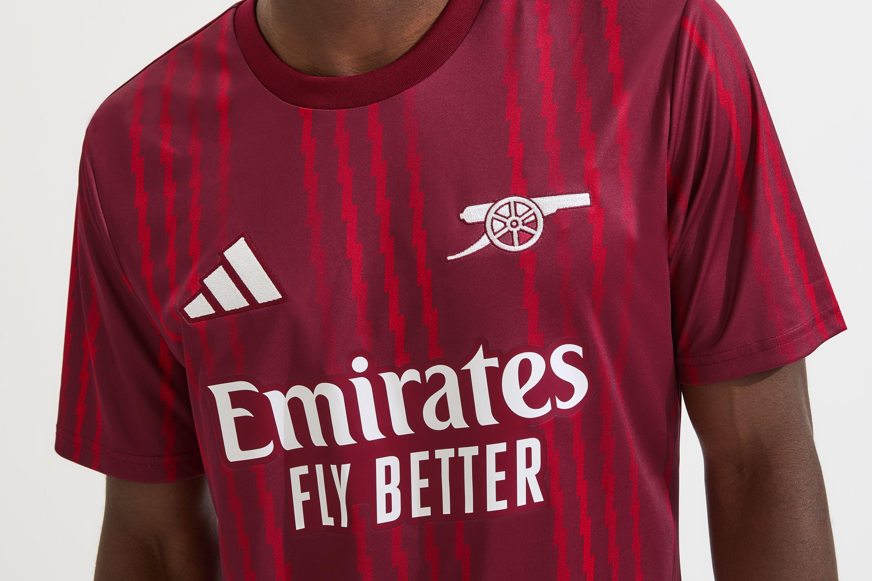 Arsenal adidas 25/26 Pre-Match Shirt | Official Online Store