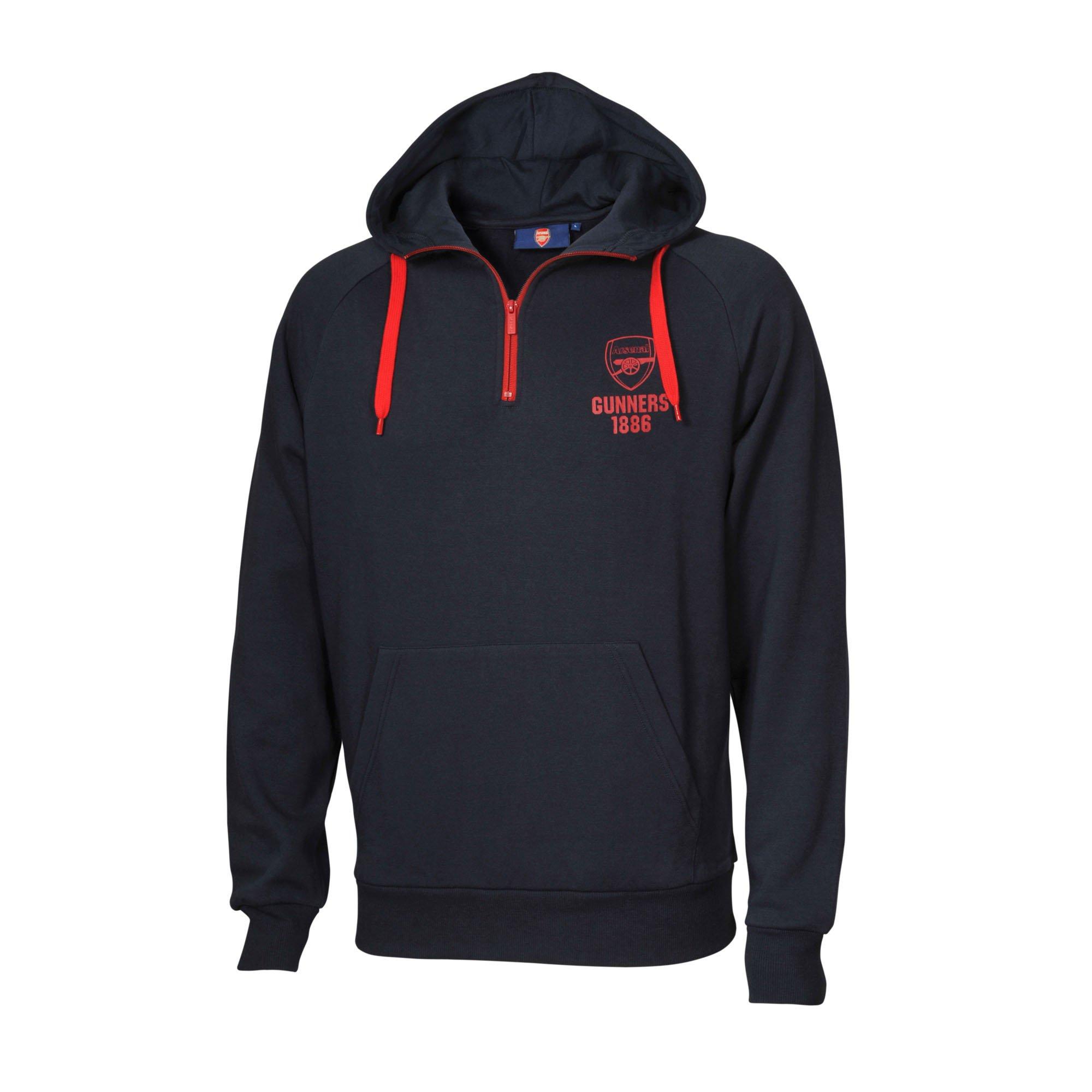 arsenal half zip