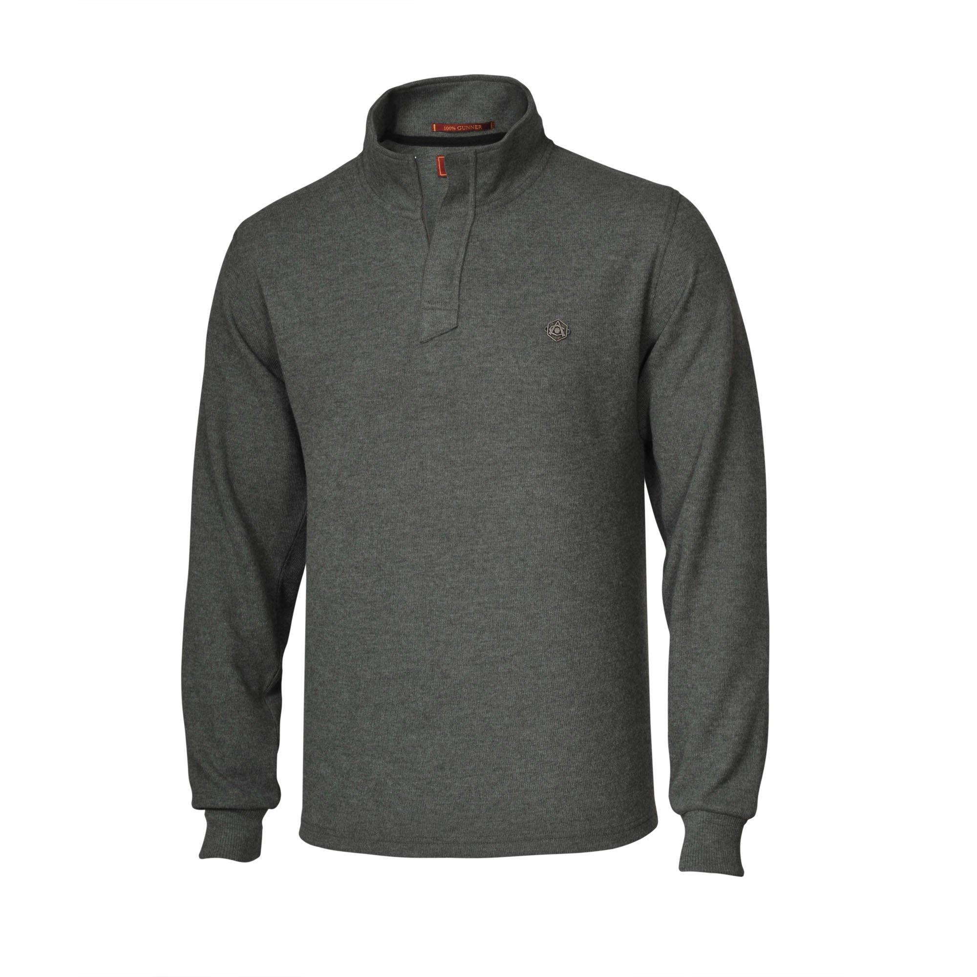 Arsenal Overlay Zip Neck Jumper