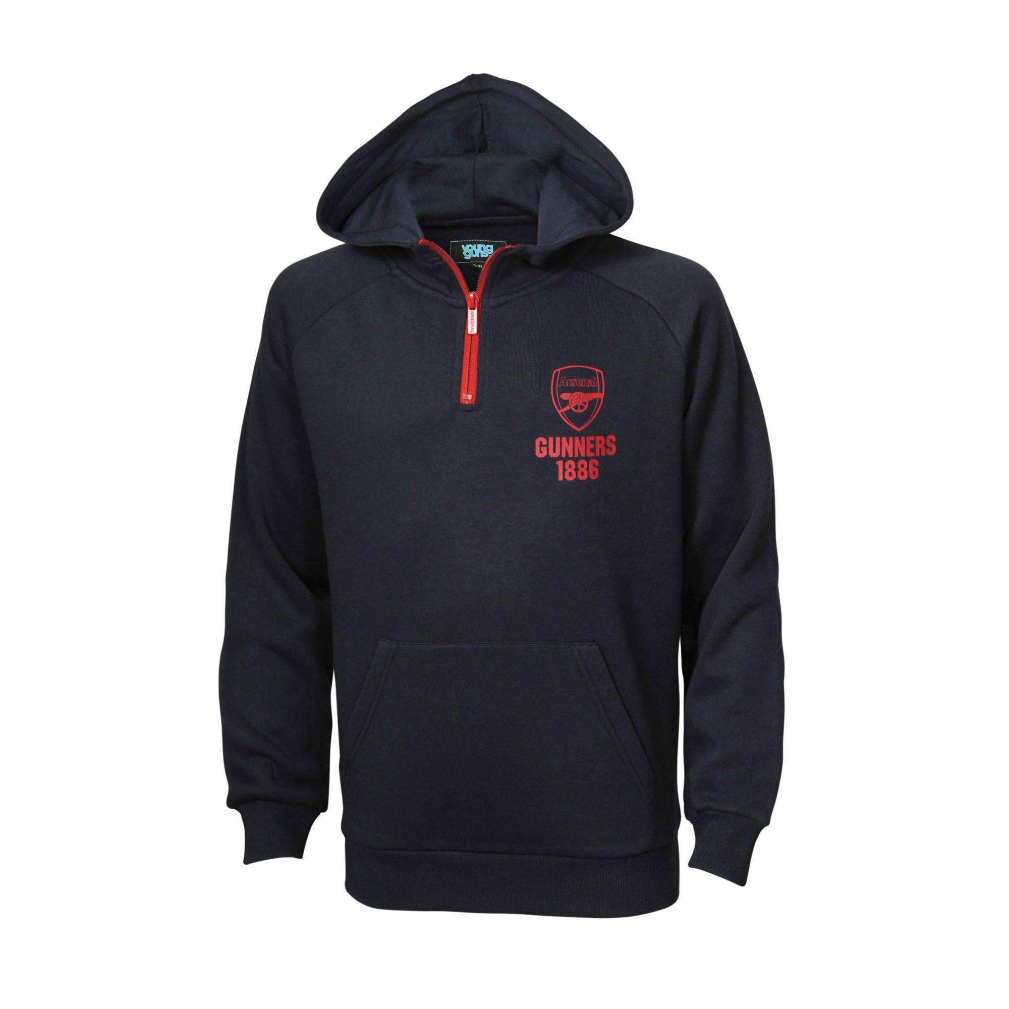 arsenal half zip