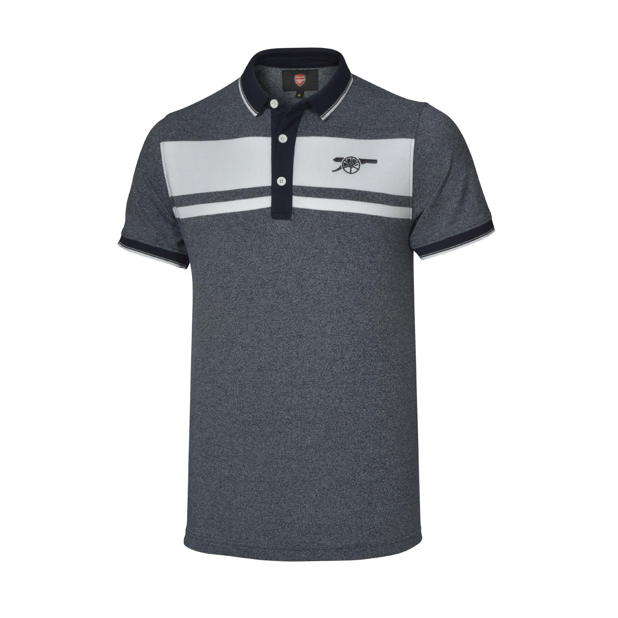 Arsenal Stripe Cannon Polo Shirt | Official Online Store