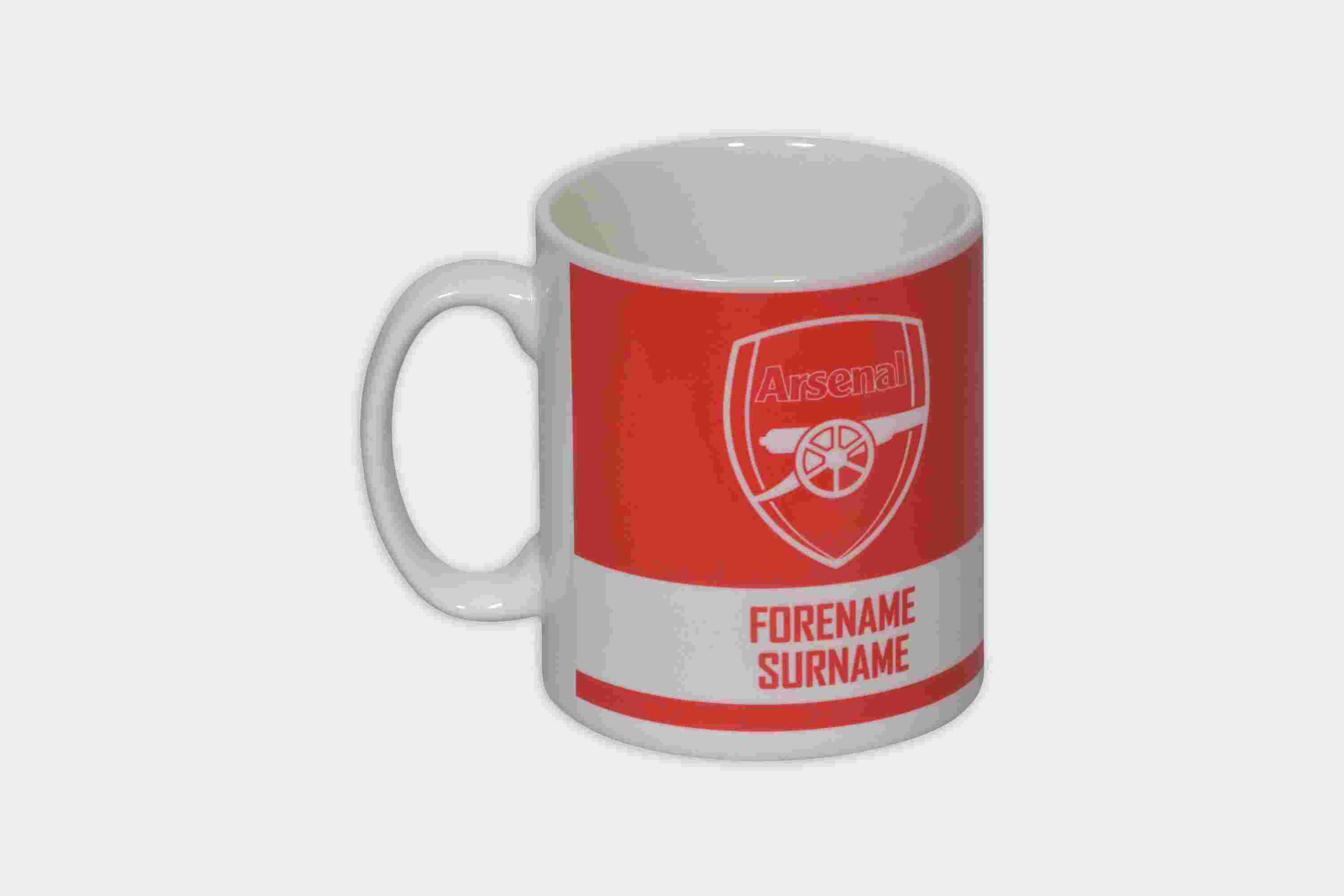 Arsenal Personalised Eat / Sleep / Drink Mug