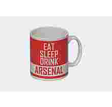 Arsenal Personalised Eat / Sleep / Drink Mug