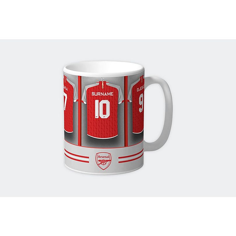 Arsenal Personalised Player Dressing Room Mug