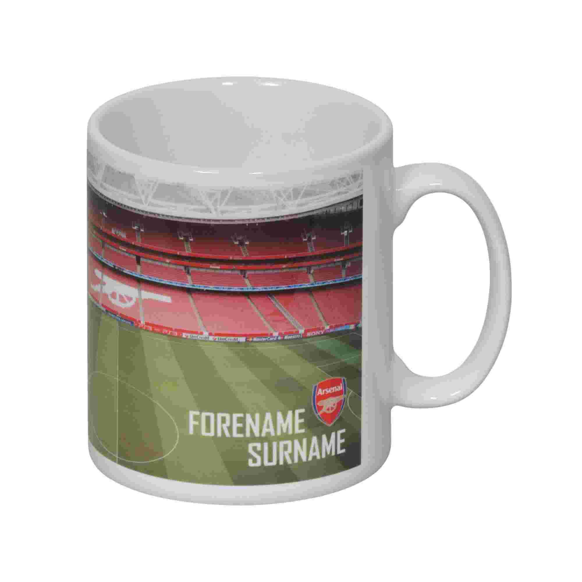 Arsenal Personalised Stadium Mug
