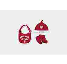 Arsenal Baby Hat with Bib and Bootee Set