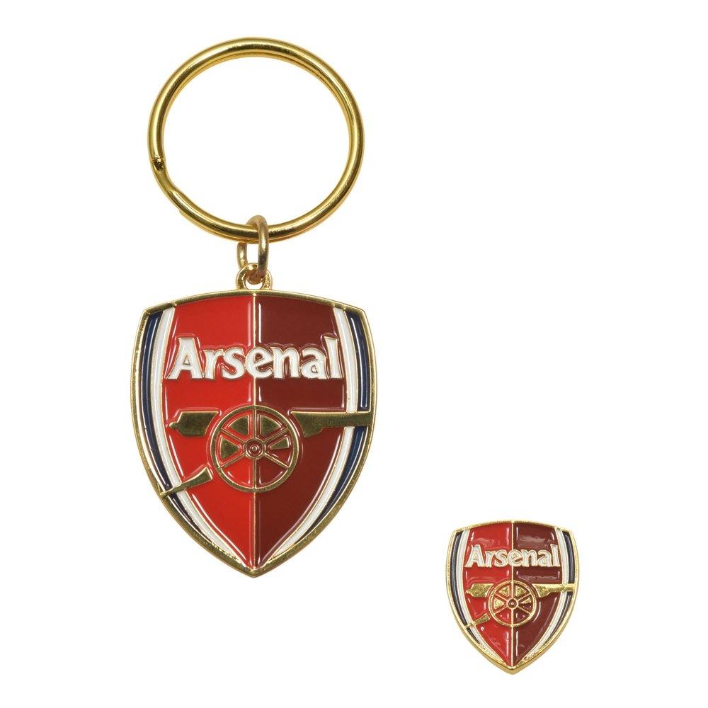 Arsenal Crest Keyring And Badge Set Badges Keyrings And Magnets By