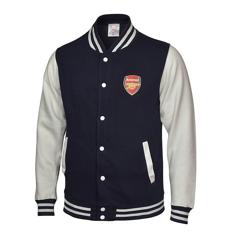 Arsenal Football Club Official Soccer Gift Mens Retro Varsity Baseball Jacket