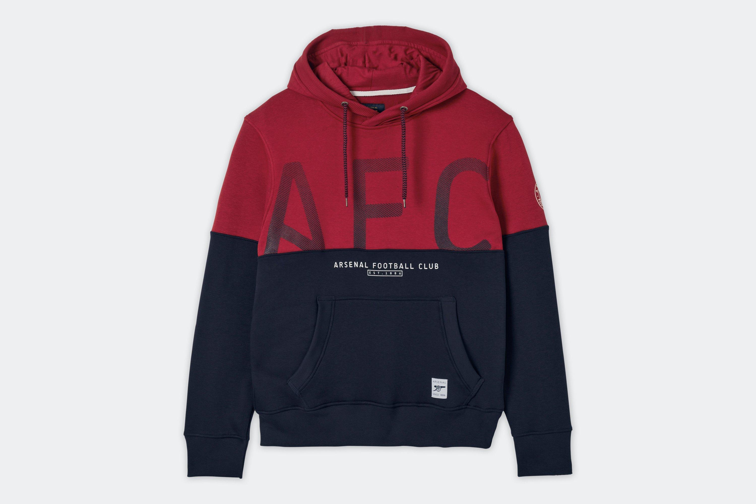 Arsenal since 1886 2025 contrast panel hoody