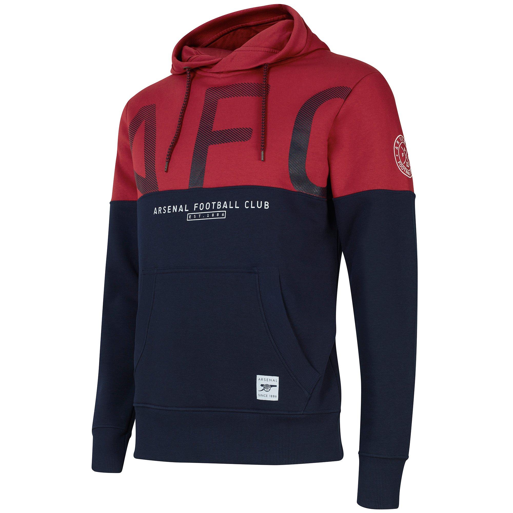 arsenal since 1886 contrast panel hoodie