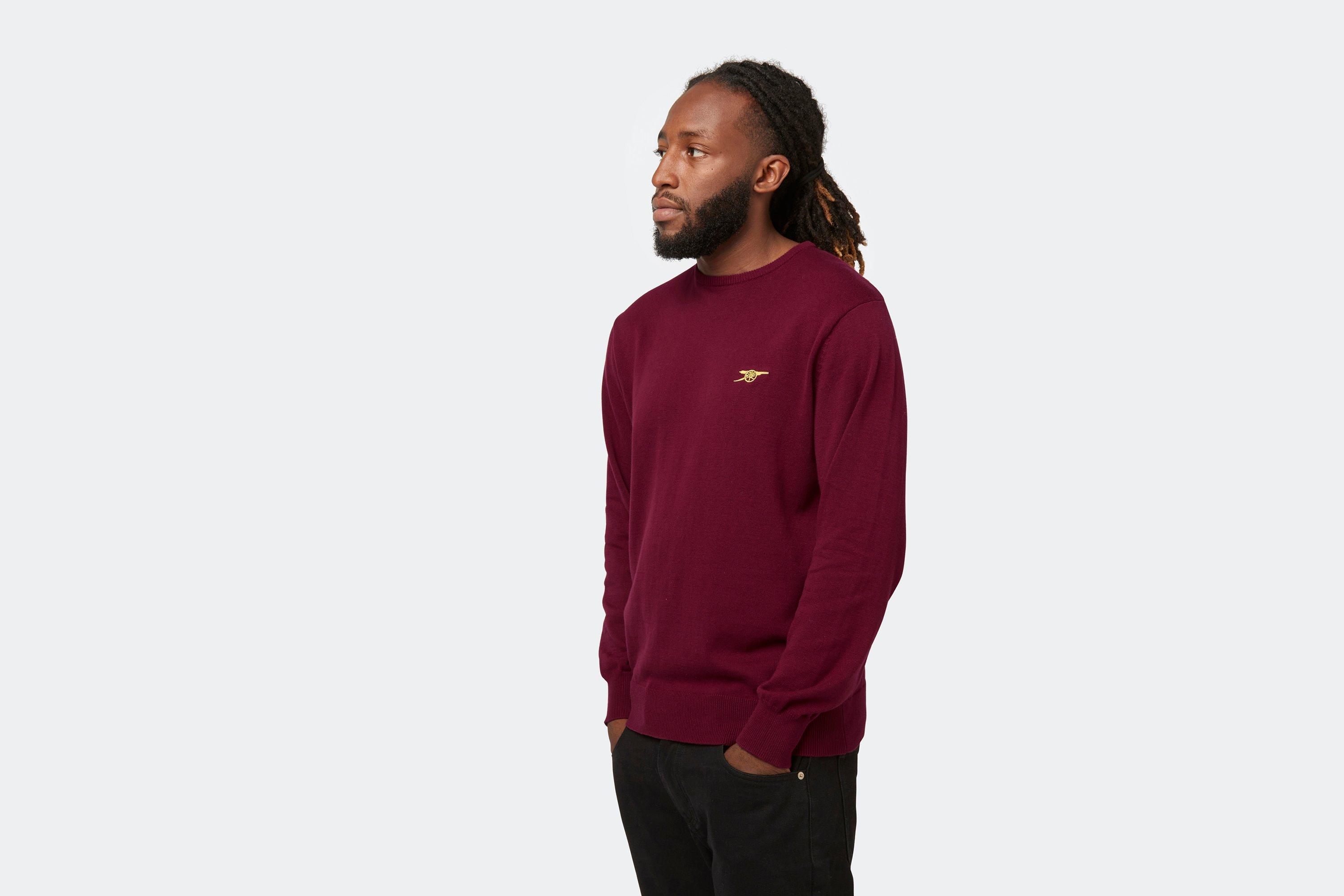 Arsenal Essentials Red Crew Neck Cotton Jumper