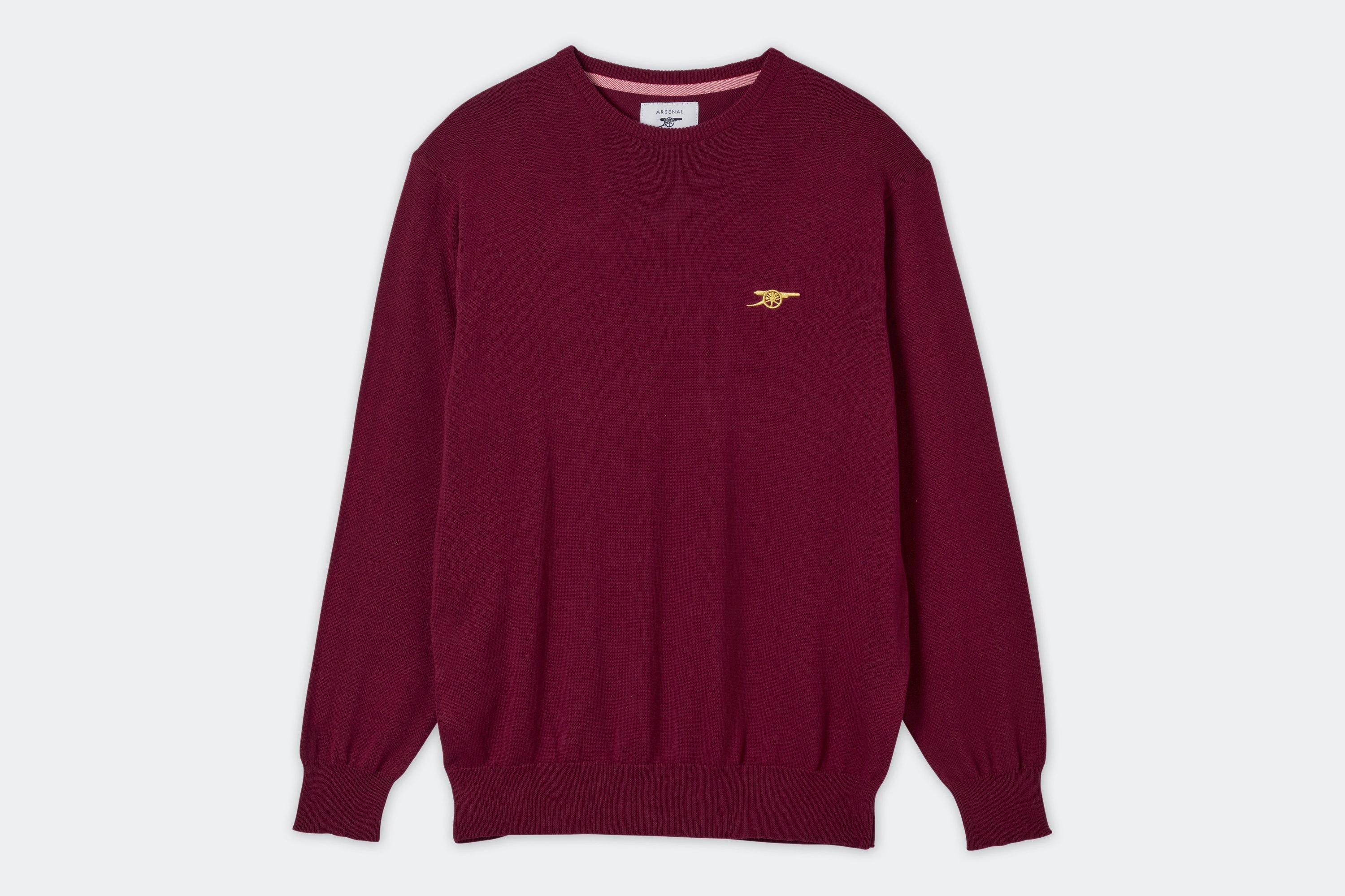 red crew neck