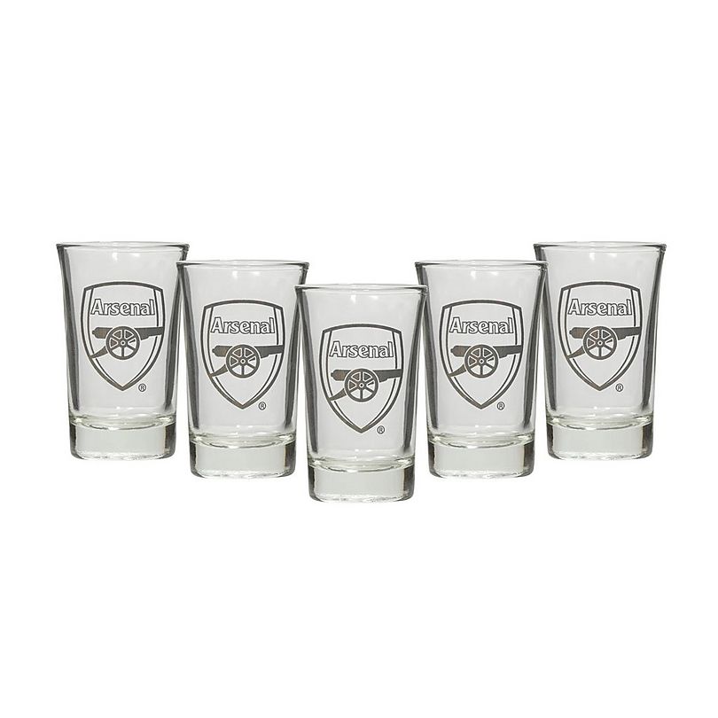 Arsenal 5 Pack of Shot Glasses