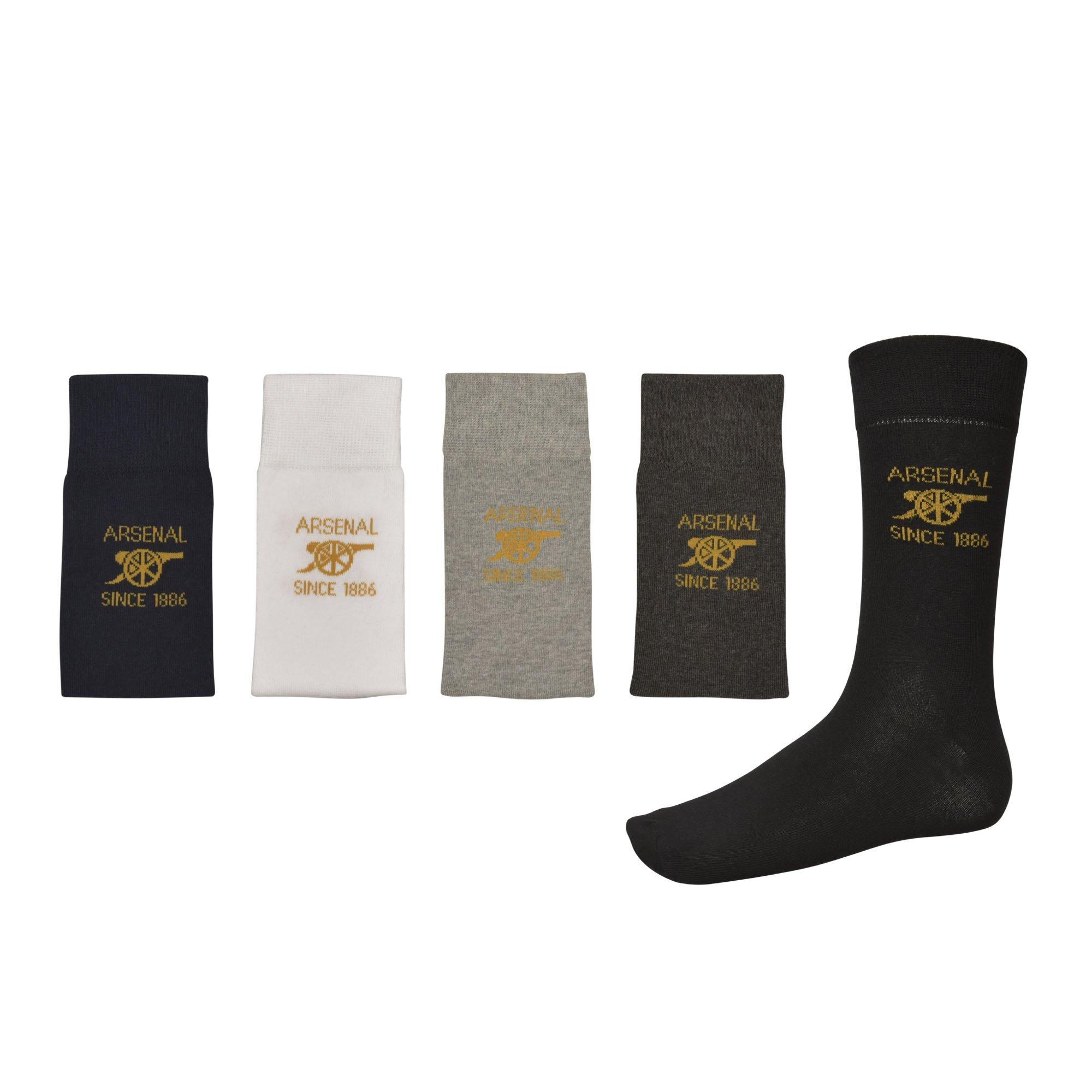 Arsenal Men's 5pk Cannon Socks | Official Online Store