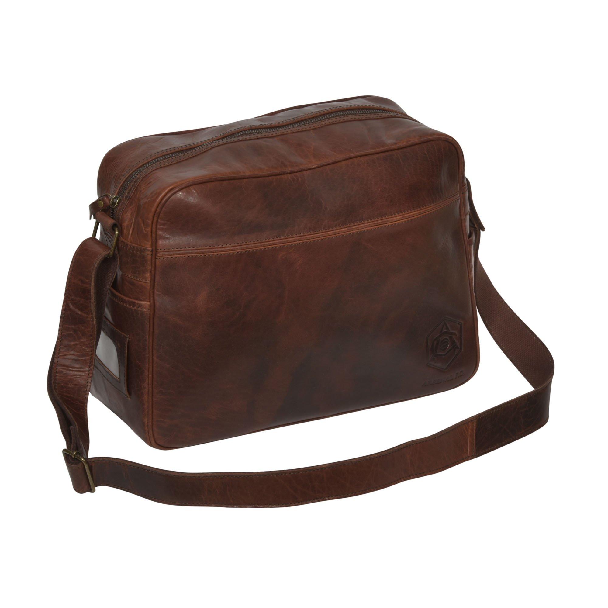 puma leather messenger bag