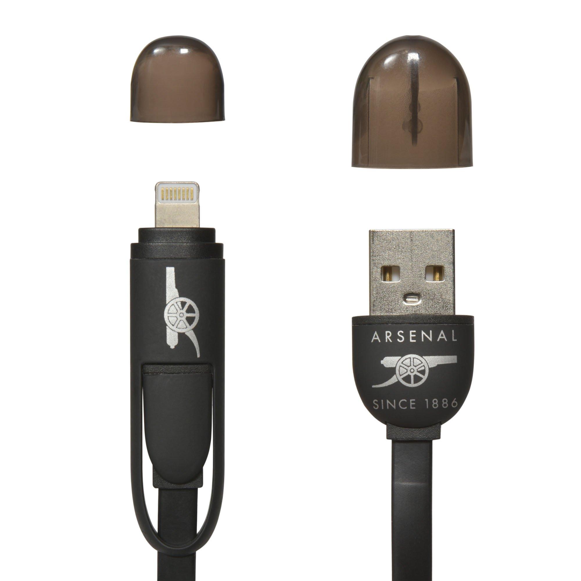 Arsenal USB Charging & Data Cable 2in1 Android & Apple
