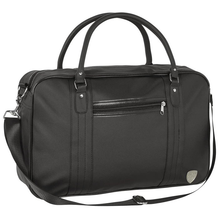 Arsenal Essentials Black Faux Leather Holdall Bag
