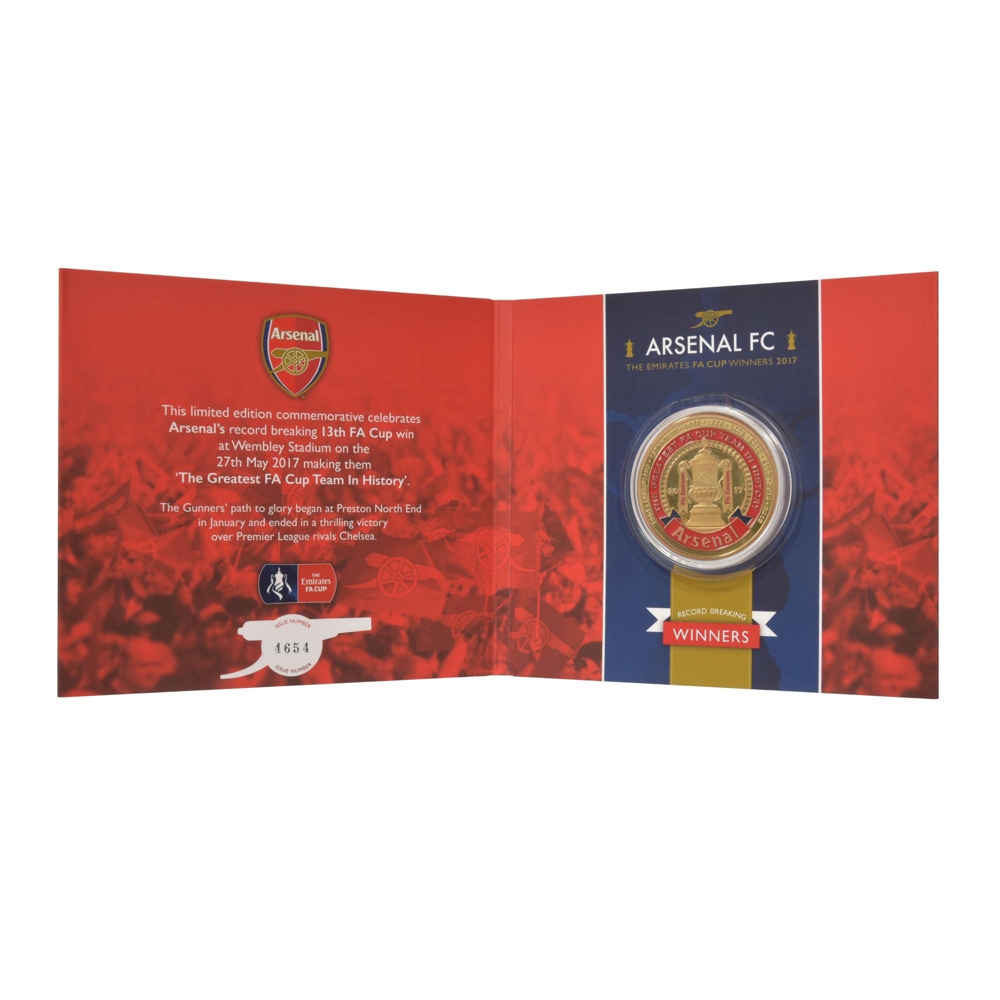 Arsenal FA Cup Winners Gold Plated Commemorative Medal ...