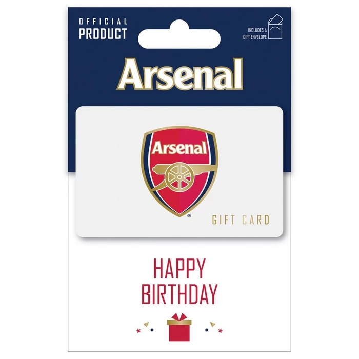 Arsenal Happy Birthday Gift Card 25