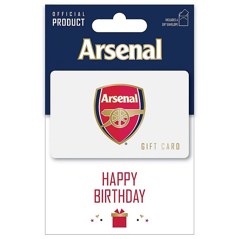 Arsenal Happy Birthday Gift Card 100