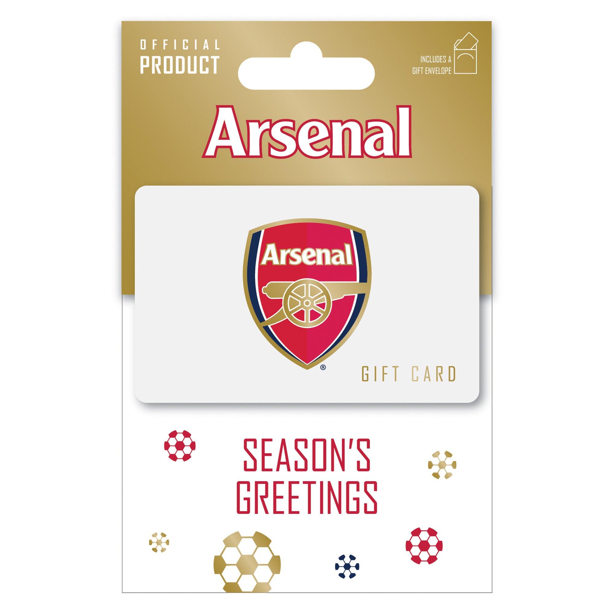 Arsenal Seasons Greetings Gift Card 25