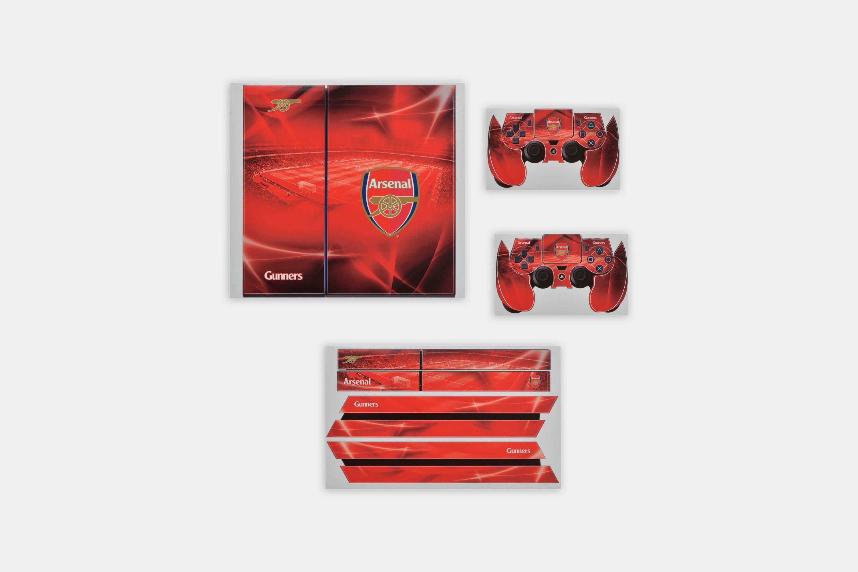 Arsenal PS4 Console and 2 Controller Skins