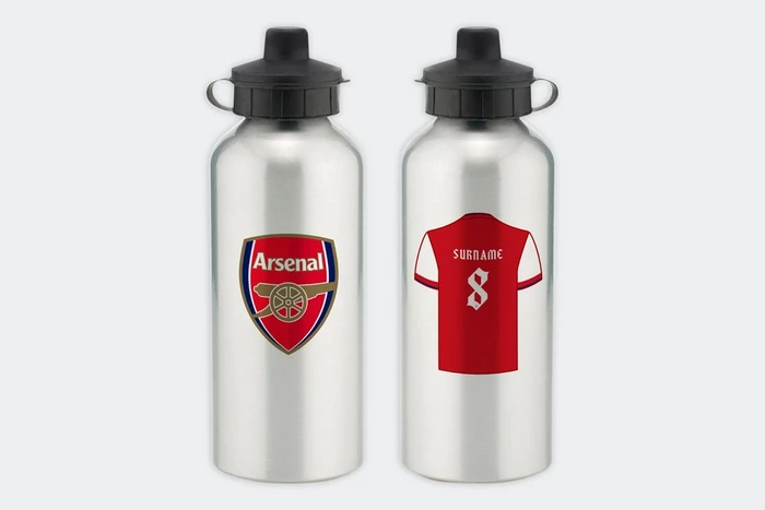 Arsenal Personalised Player Water Bottle