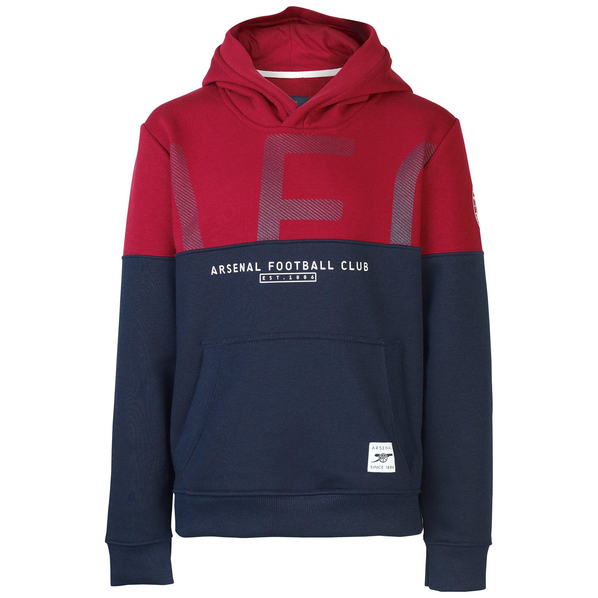 arsenal since 1886 contrast panel hoody