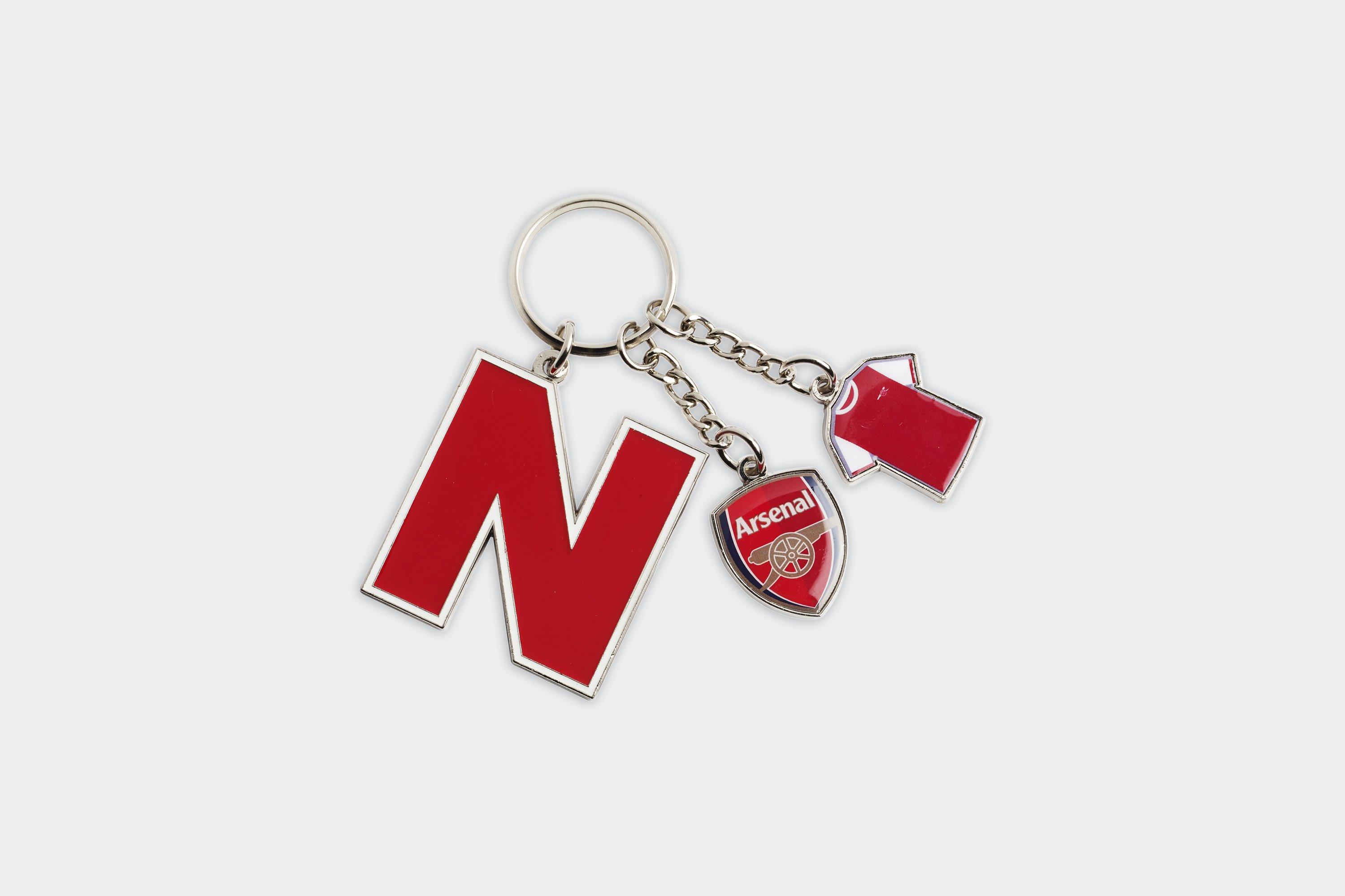 Arsenal Initial Charm Keyring Official Online Store