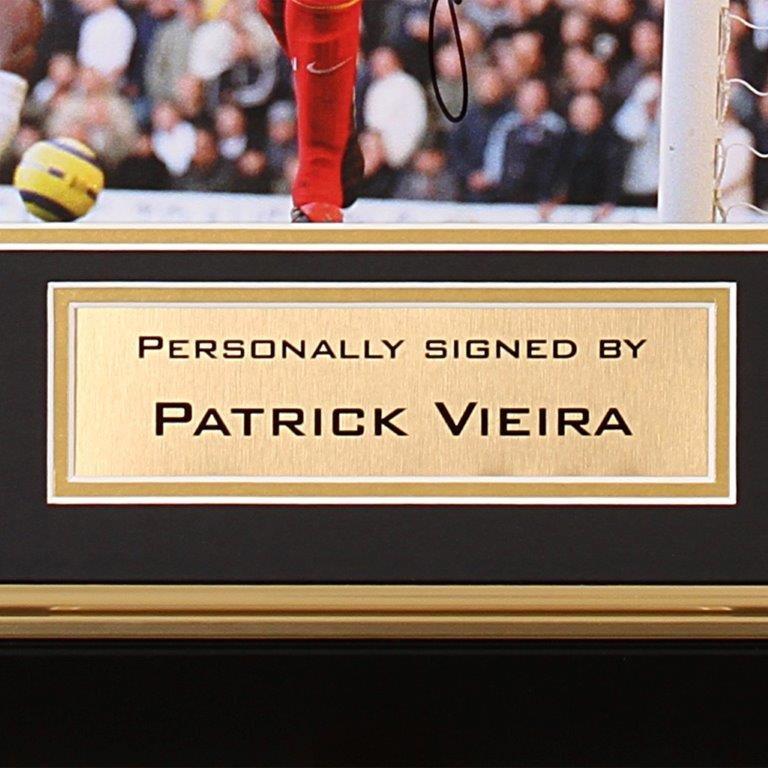 Arsenal Vieira Goal Celebration V Tottenham Signed Photo ...