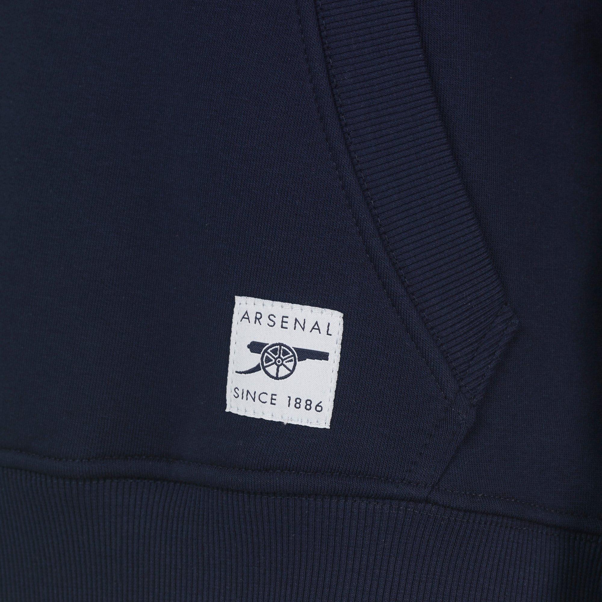 arsenal since 1886 contrast panel hoodie