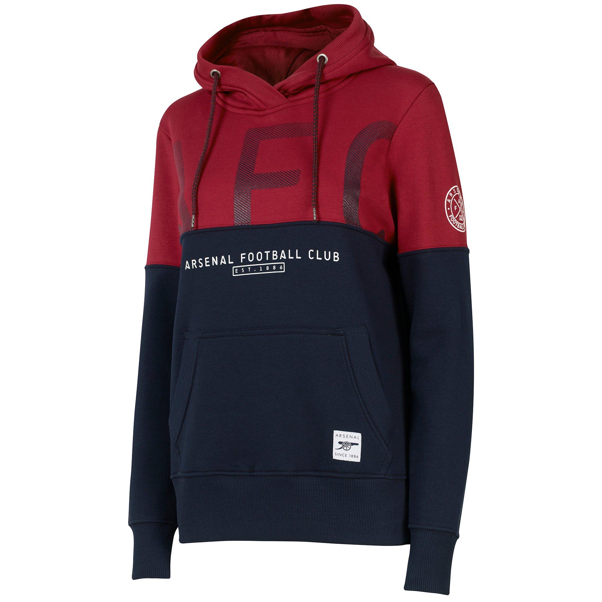 arsenal since 1886 contrast panel hoodie