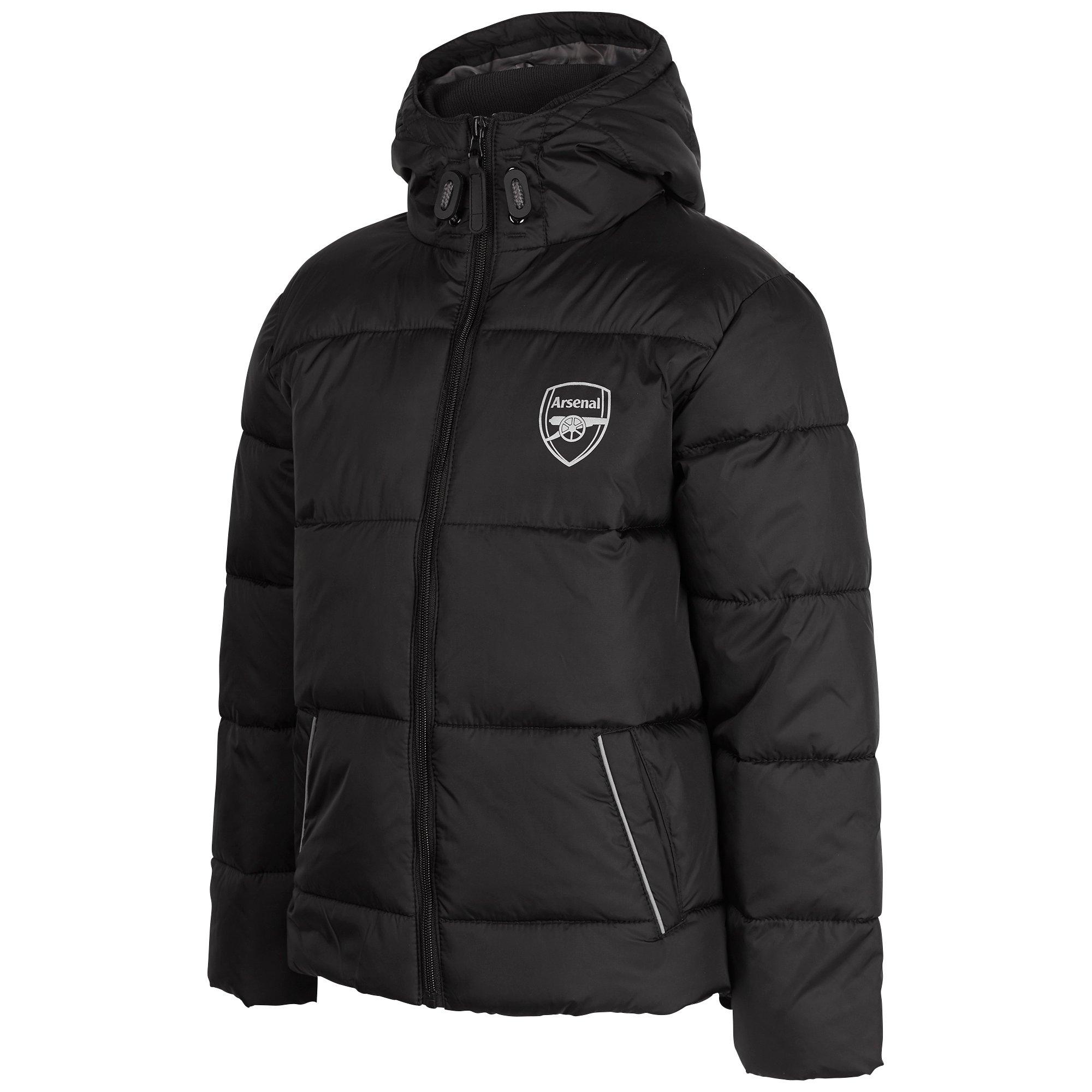 Arsenal Kids Black Padded Jacket | Official Online Store