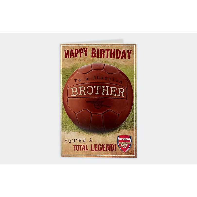 Arsenal Total Legend Brother Birthday Card