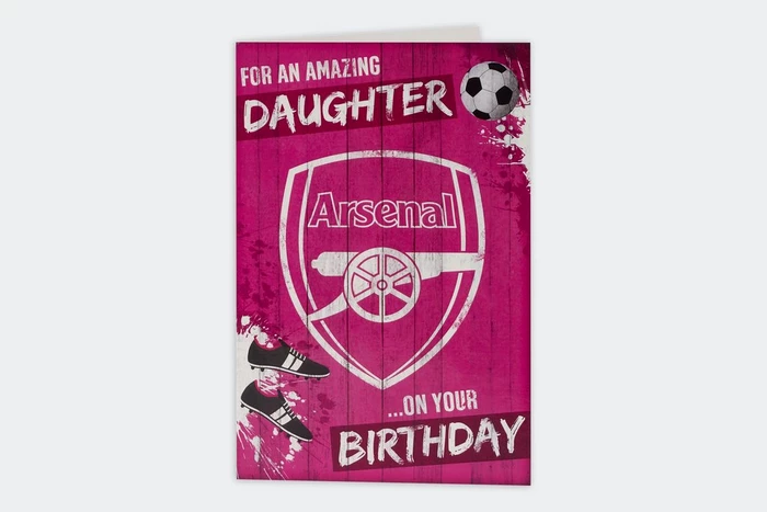 Arsenal Amazing Daughter Birthday Card