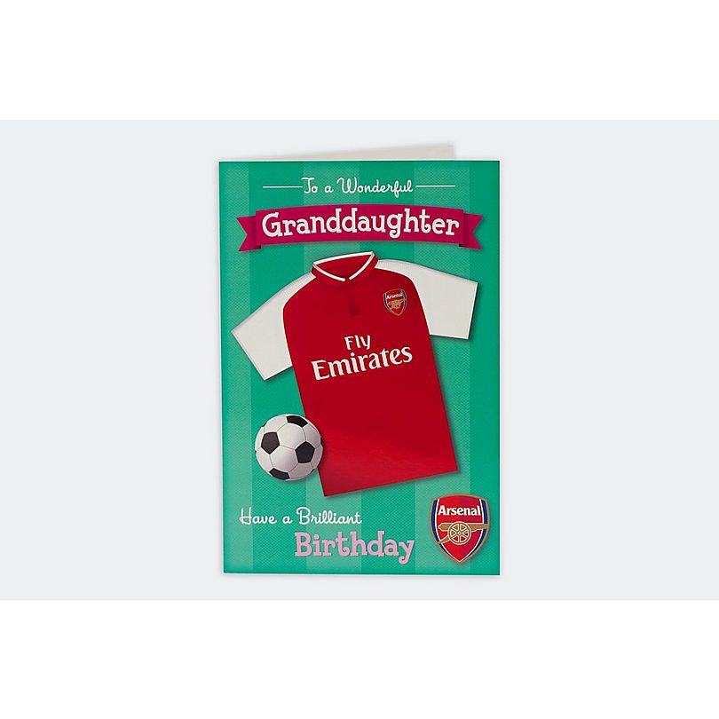 Arsenal Wonderful Granddaughter Birthday Card