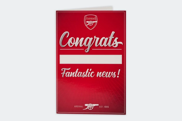Arsenal Congratulations Card