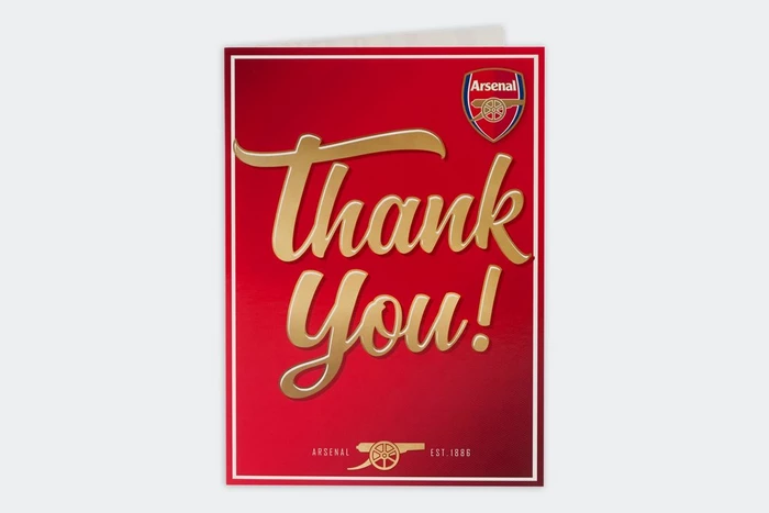 Arsenal Thank You Card