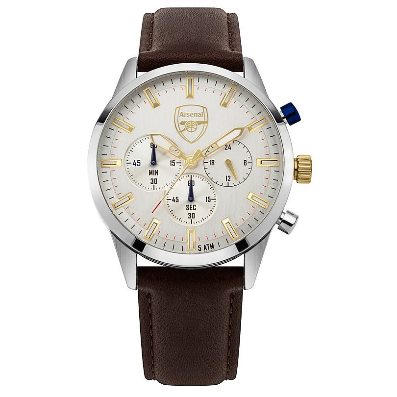 Arsenal Chronograph Brown Leather Watch