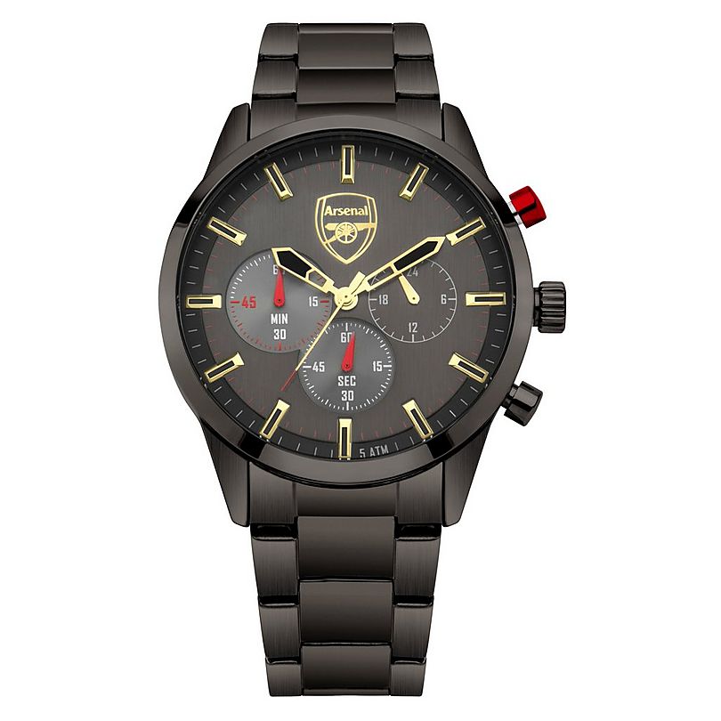 Arsenal Since 1886 Gunmetal Chrono Watch