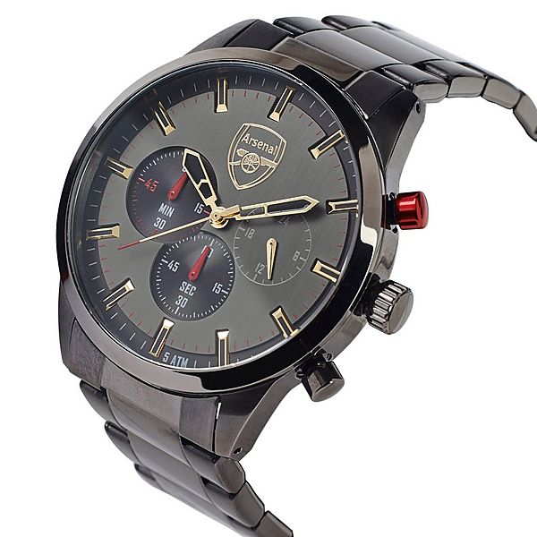 Arsenal Chronograph Gunmetal Bracelet Watch | Official Online Store