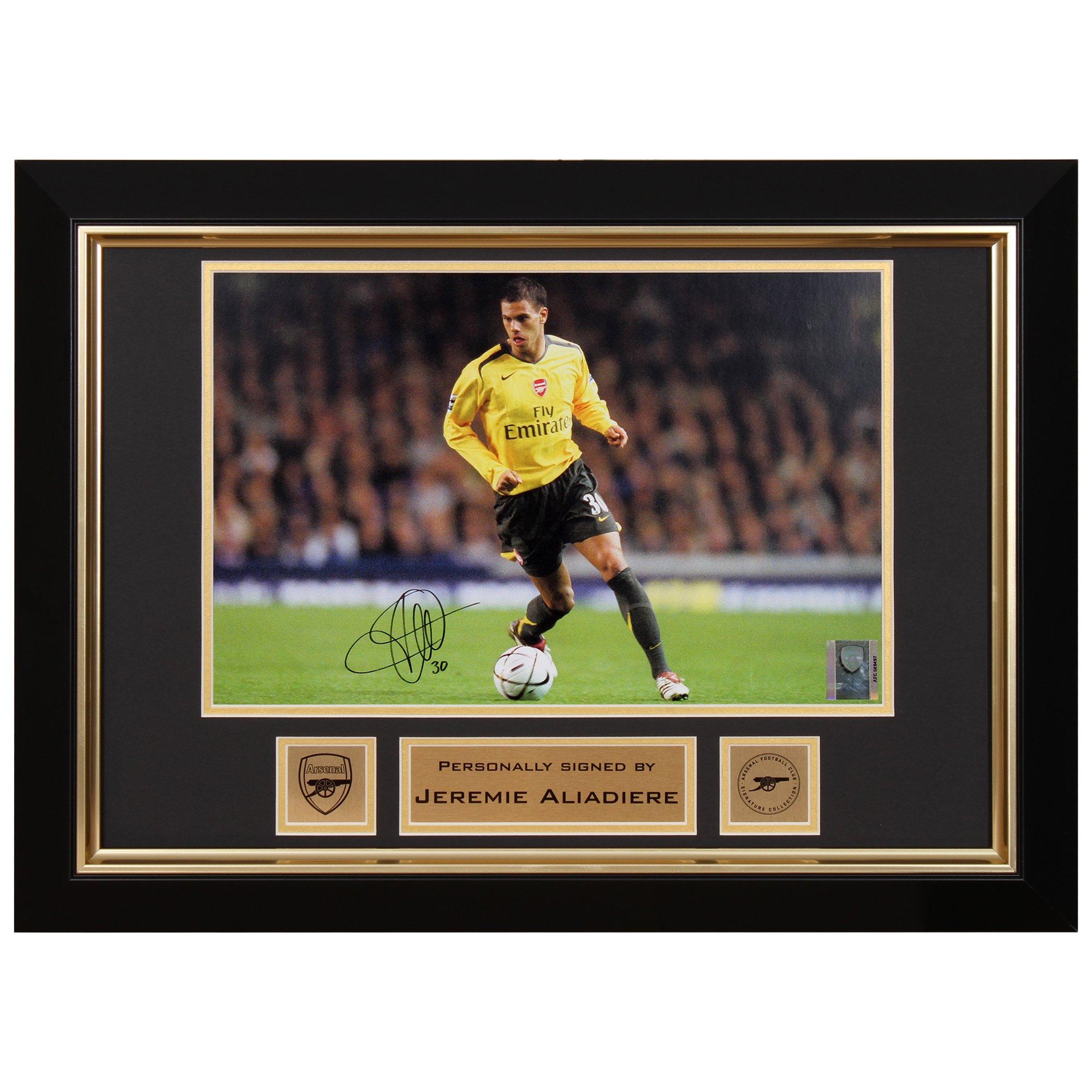 Arsenal Aliadiere V Everton Carling Cup 2006 Signed Frame