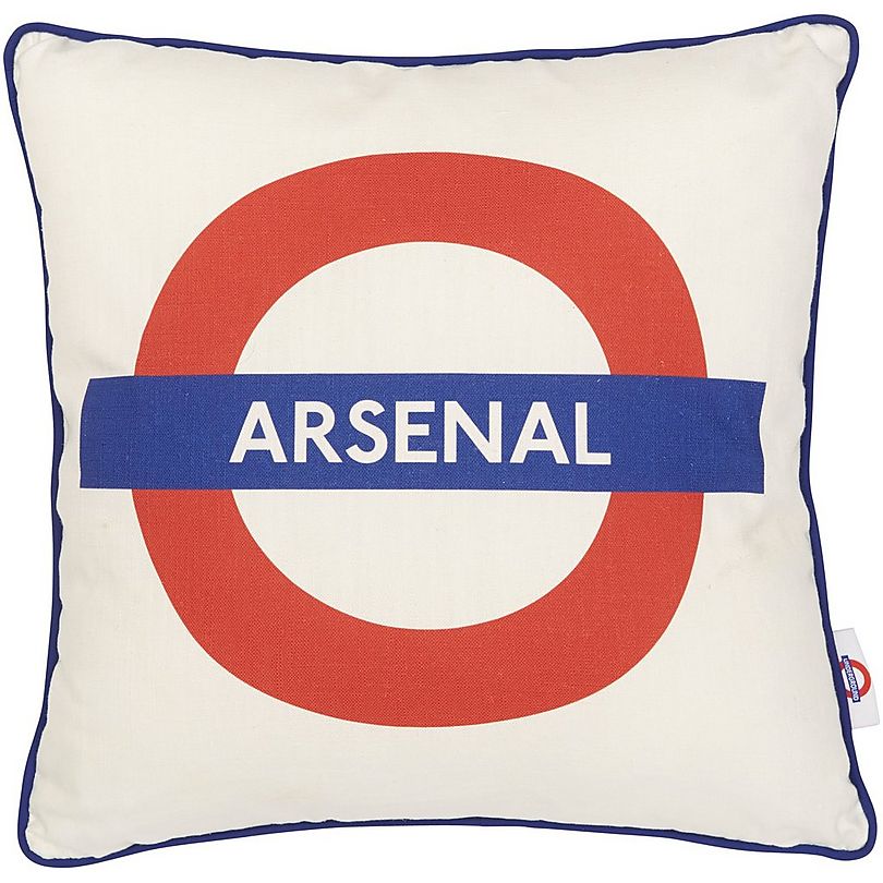 Arsenal Tube Sign Cushion