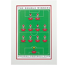 Arsenal Double Win A3 Print