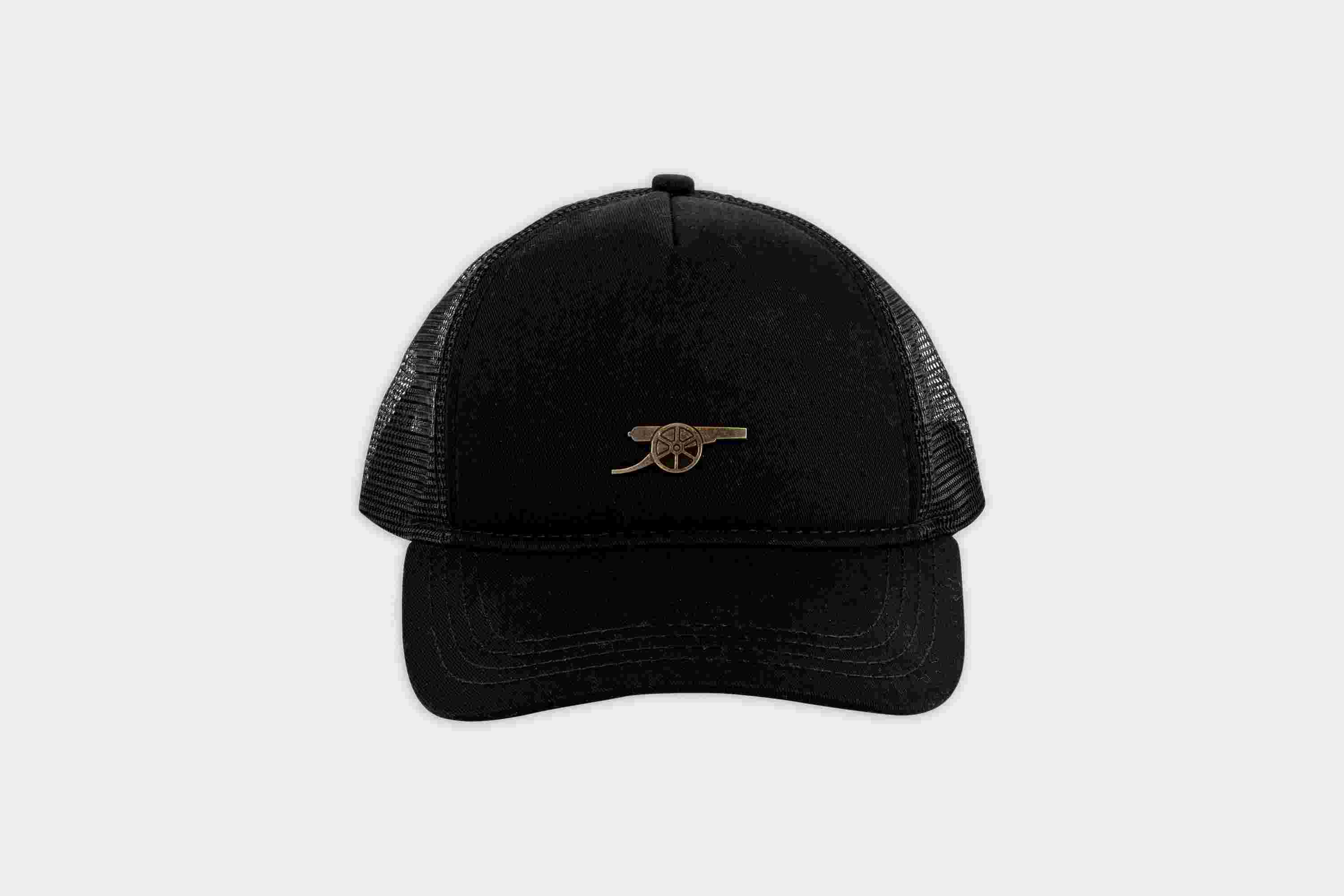 Arsenal Cannon Black Trucker Cap