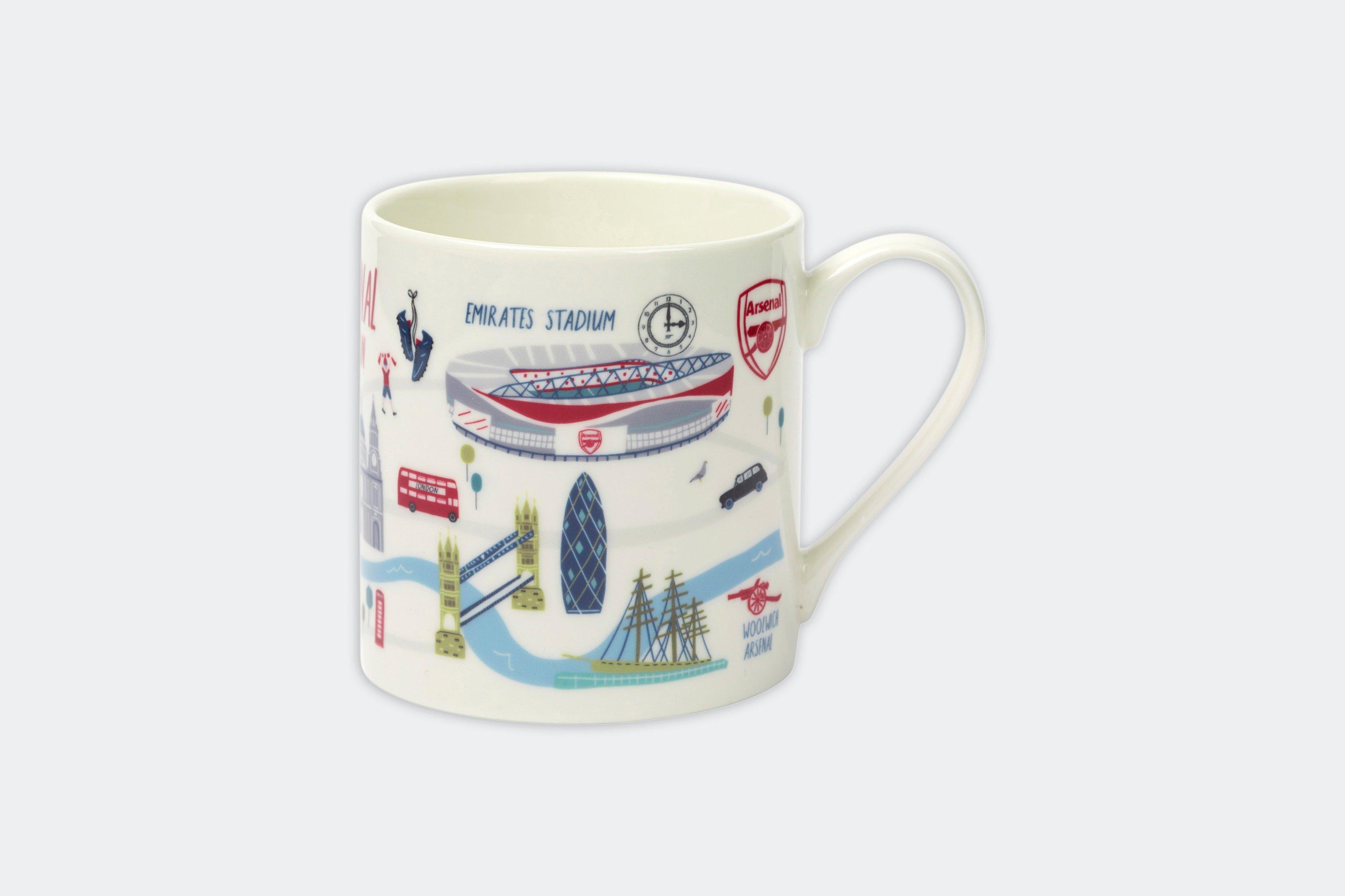 Arsenal London Map Mug