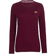 Arsenal Womens Cable Knit Jumper 