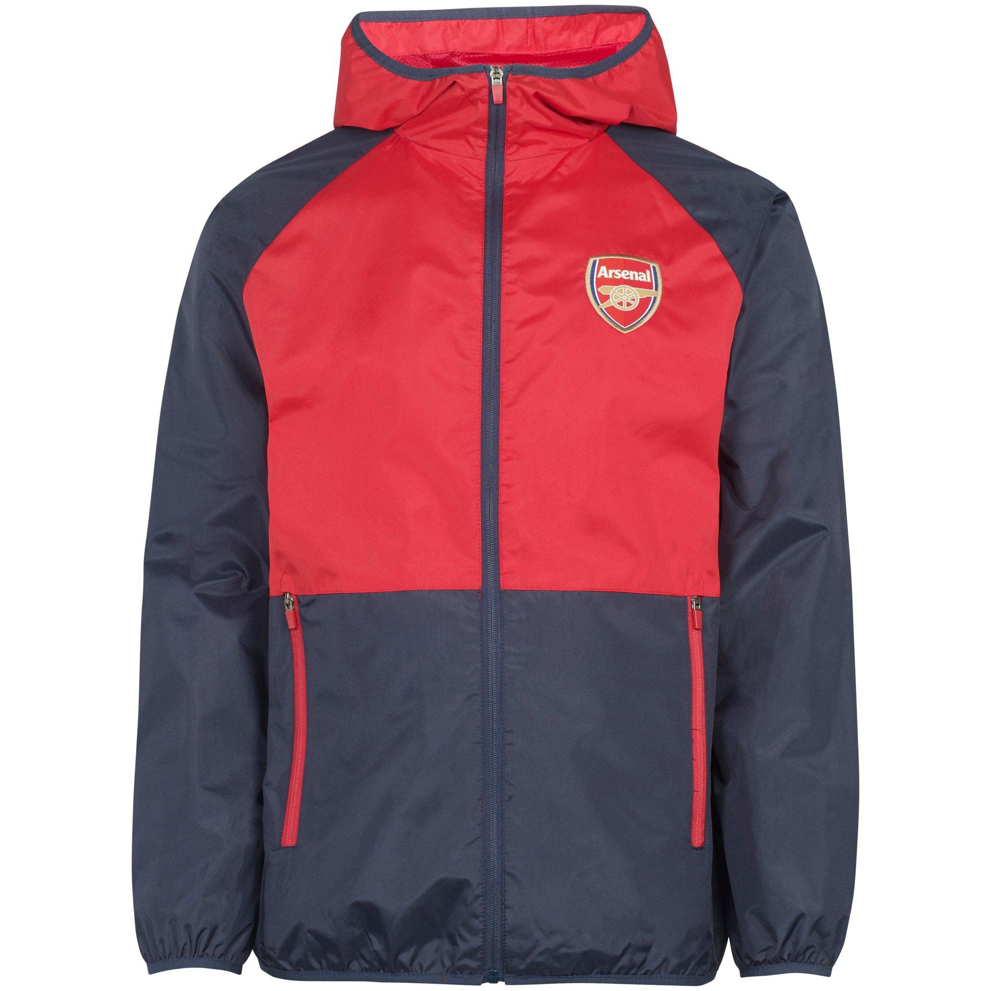 Arsenal Football Club Official Soccer Gift Boys Shower Jacket Windbreaker 