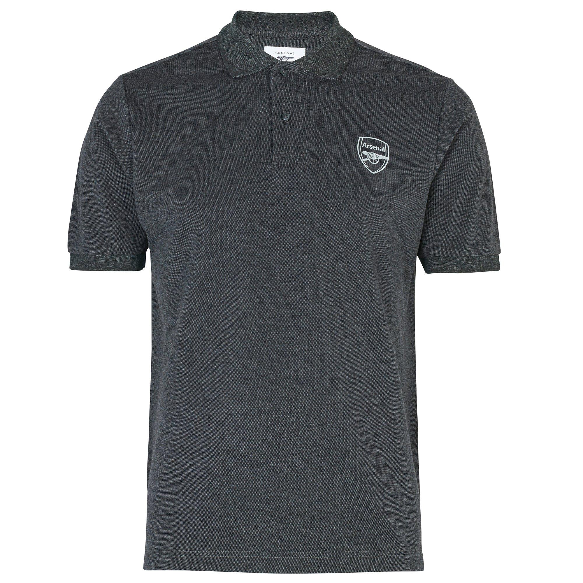 Arsenal Since 1886 Pique Grey Polo | Official Online Store