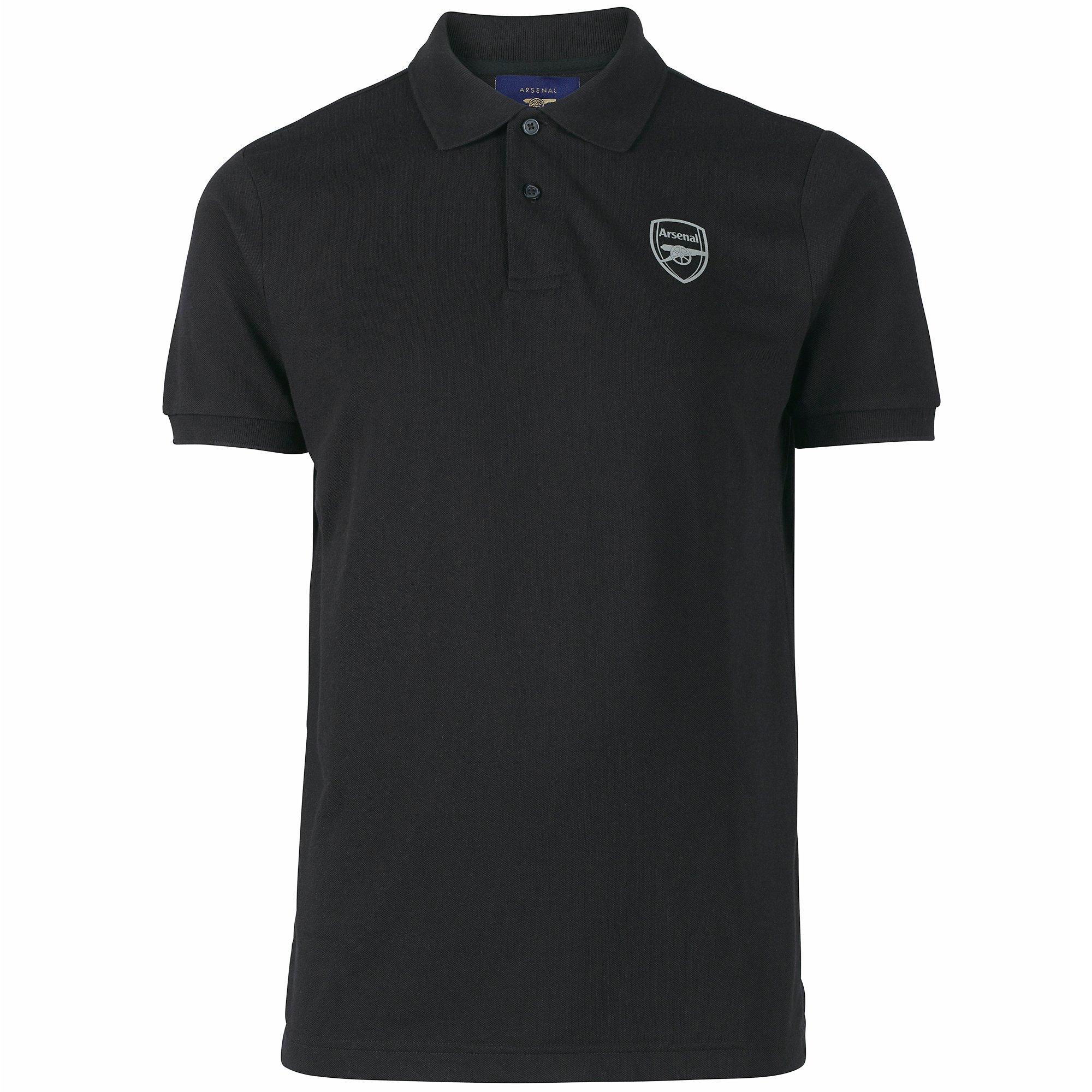 Arsenal Since 1886 Black Cotton Polo Shirt | Official Online Store